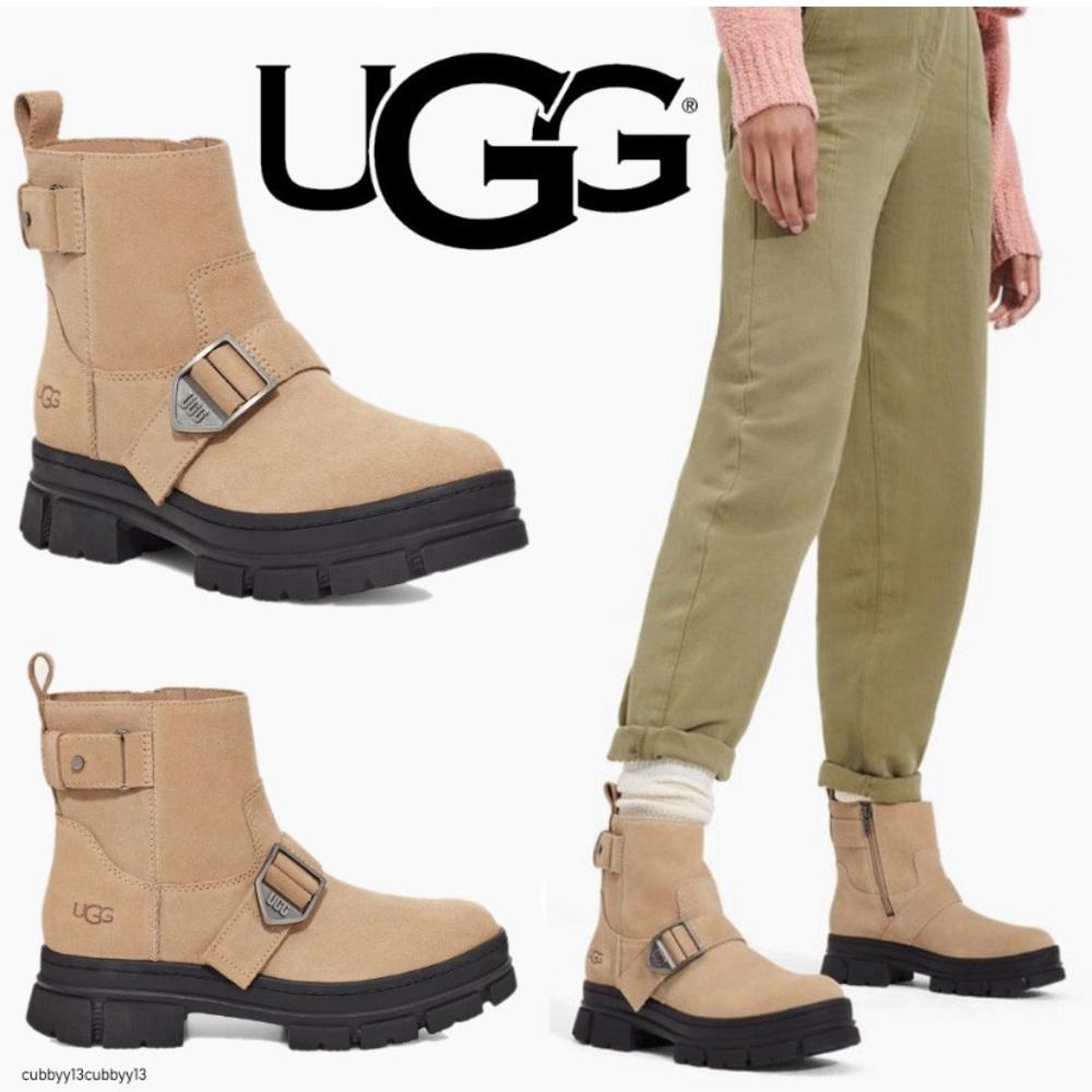 UGG Ashton short waterproof in sand Women's boots Sz. 9.5 NWT